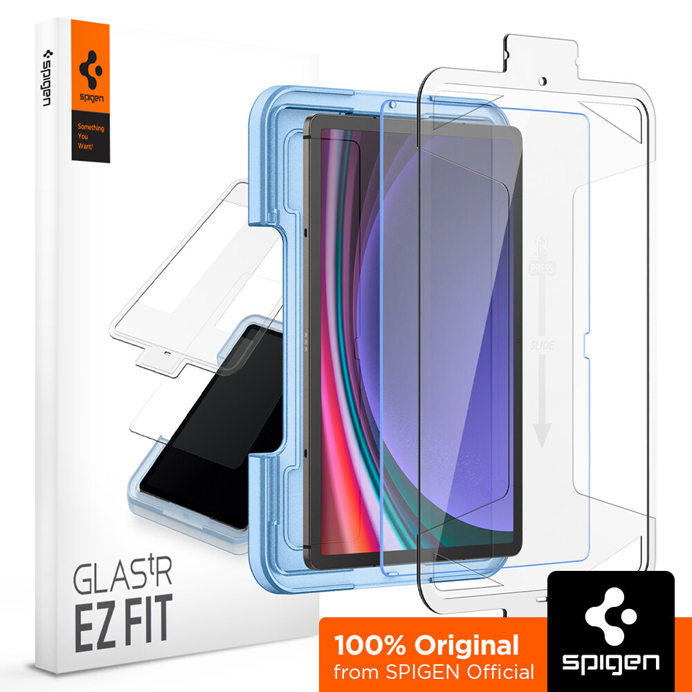 SPIGEN Screen Protector for Galaxy Tab S10 Ultra / S10 Plus / S9 Series [Glas.tR EZ Fit] Less Time, Guaranteed Alignment / Samsung Galaxy Tab S10 Ultra, S10 Plus Screen Protector / Samsung Galaxy Tab 