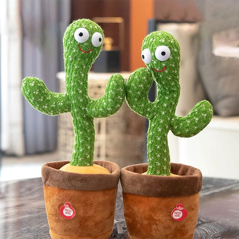 【200 Songs】?Hot Sale !!! Toy for kids Cactus Plush Toy Electric Singing 200 Songs Dancing And Twisting Cactus Luminous Recording Learning To Speak Twisting Plush Toy baby dancing toy