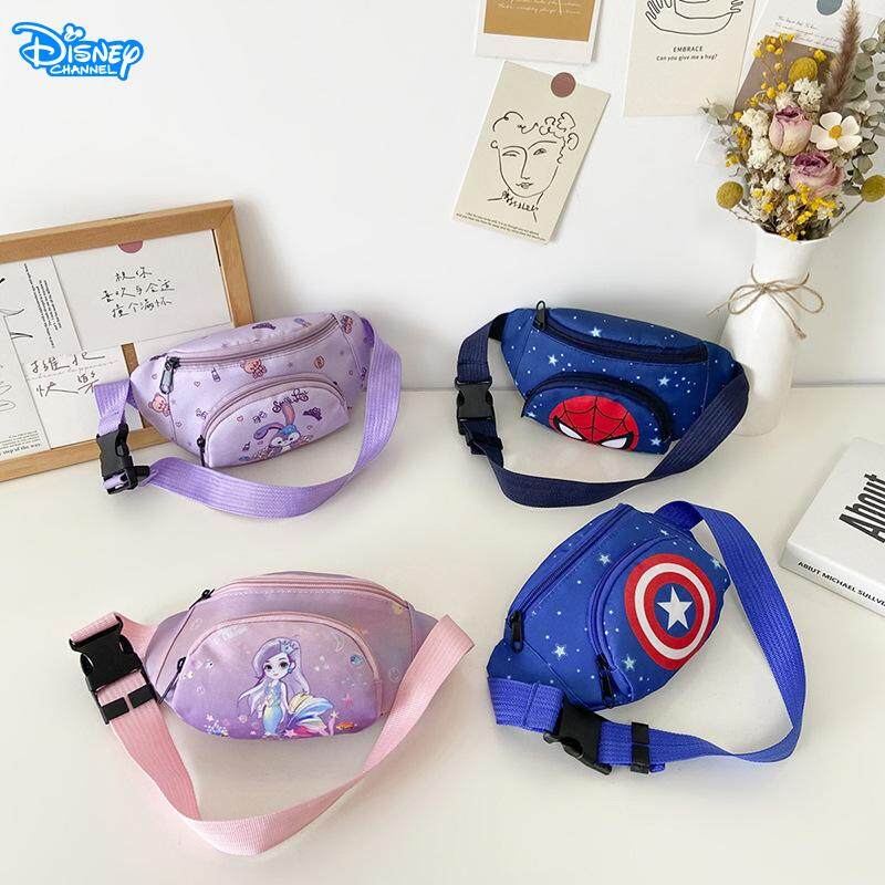 2022 New Fanny Pack Girls Spiderman Child Banana Bag for Boy Superhero Chest Bag Frozen Waist Pack for Girls Handbag Gift