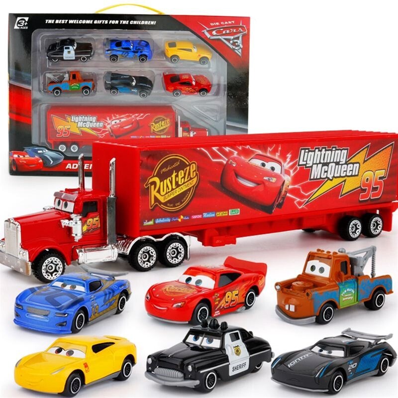 Disney Pixar Cars 2 McQueen Metal Toys Model Car Birthday Gift For Kids Boy
