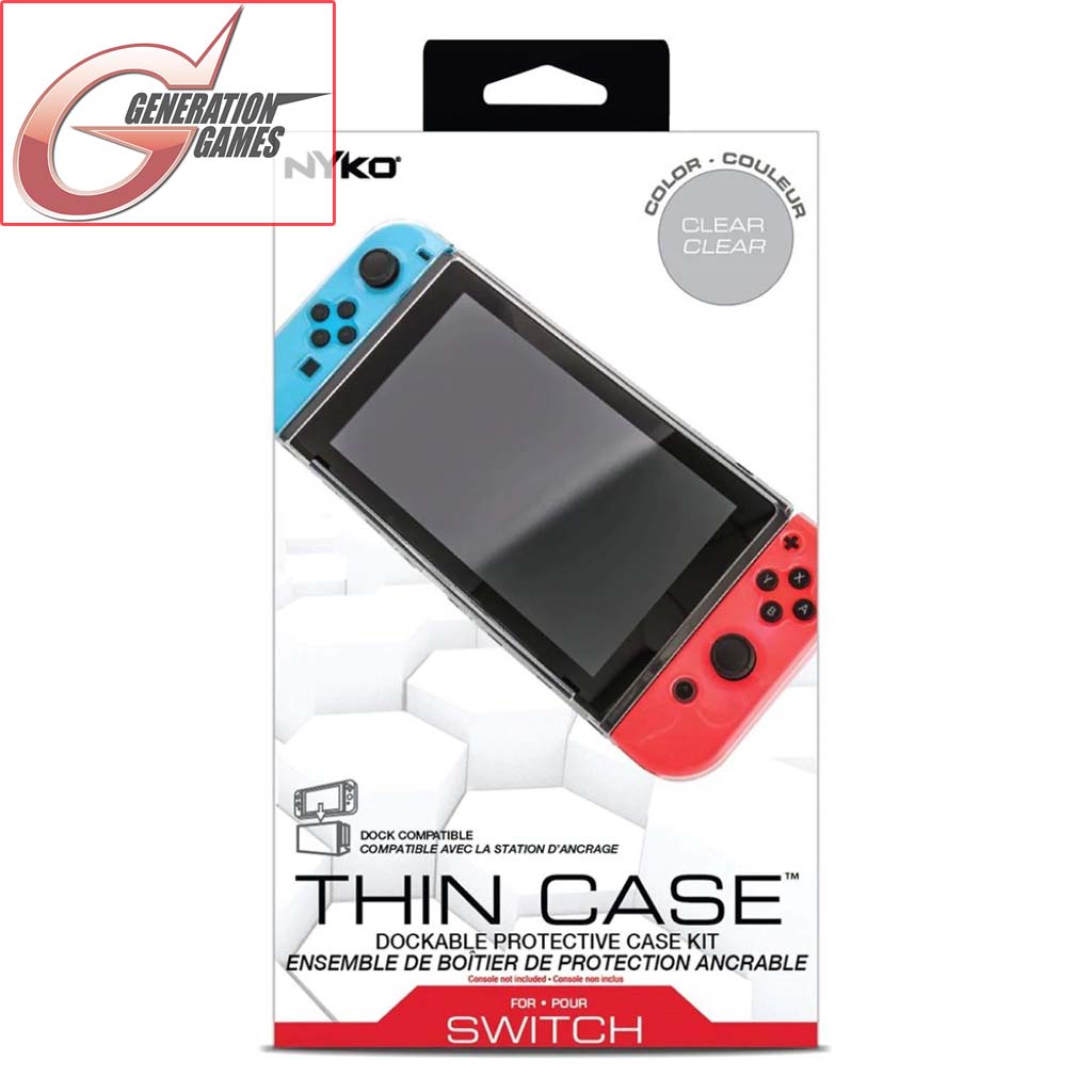 Nyko Thin Case for Nintendo Switch (Clear/Neon)