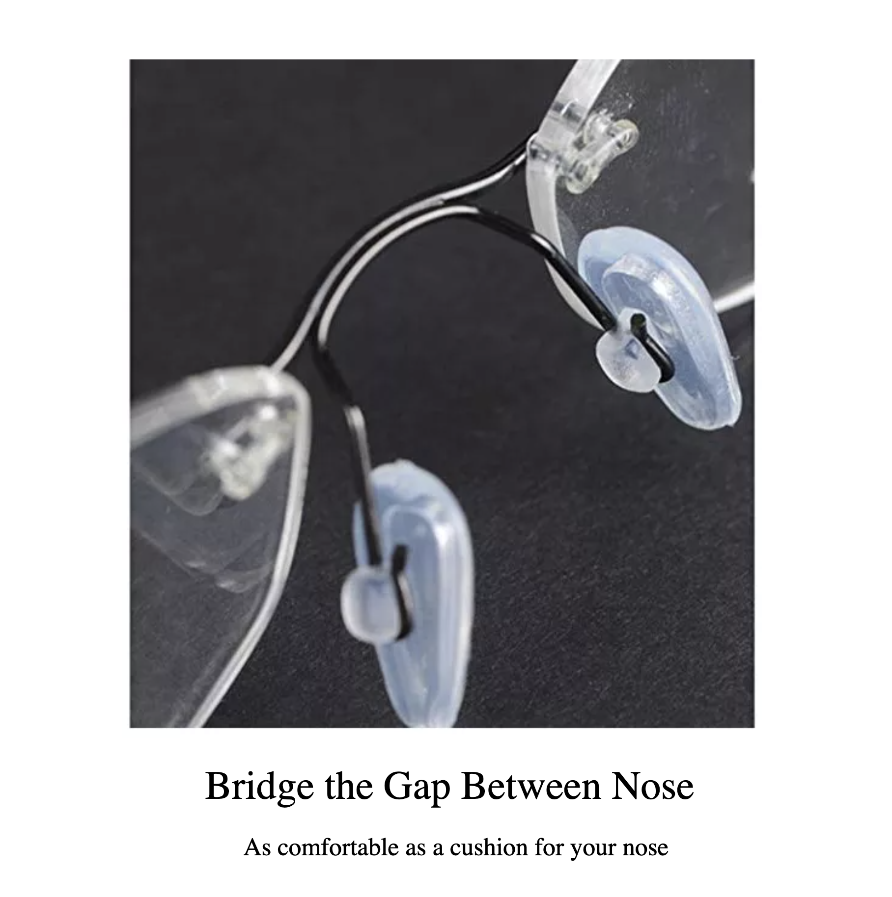 Nexcraft 2 pairs of Silicone Air Cushion Nose Pads Screw in and Slot in Type Suitable for Reading Glasses Optical Glasses Sunglasses for Adult Men Womenor Milestone Tincup 0.5 Prescription Glasses Scr