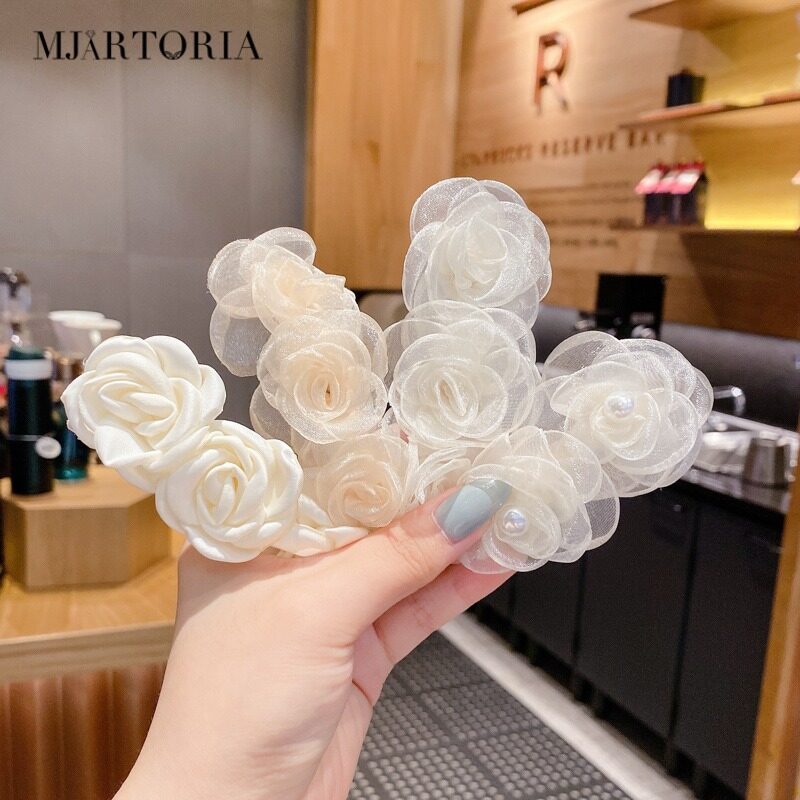 MJartoria Camellia Hairpin Gentle Hairpin Korean Temperament Super Fairy Hair Accessories